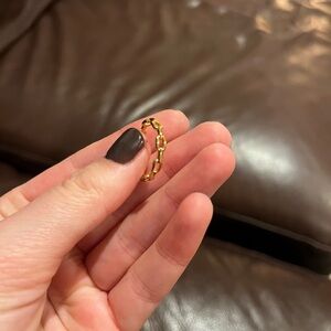 Elegant Gold Chain Link Ring